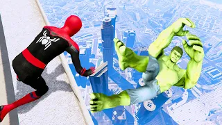 GTA 5 Hulk Smash VS Spiderman (GTA V Funny Moments)