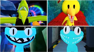 Rainbow Friends 2 Yellow And Cyan Original Vs Fan-made Jumpscares