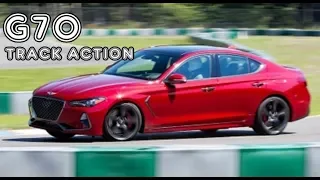 2019 Genesis G70 on Track - Red & Blue