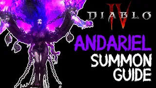 How to Summon Andariel & Tormented Andariel - Season 4 Diablo 4