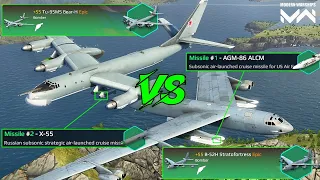 Tu-95MS Bear-H VS B-52H Stratofortress | VIP Bomber Comparison | Modern Warships