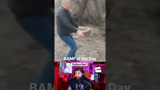 Crazy Ukrainian moves landmine with bare hands