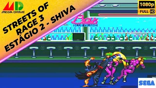 Streets of Rage 3 - Estágio 2 Shiva, Boss Shiva (Modo Hard, Mega Drive)