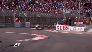 F1 2011 Monaco Sutil Hits Wall Alguersuari hits Hamilton & Crashes with Petrov