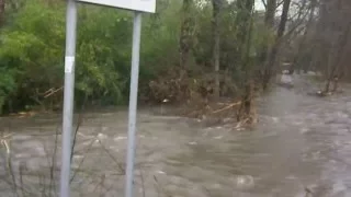 Mau tempo no dia 10 janeiro 2016 Rio Carvalhosa em Paços de Ferreira