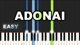 Nathaniel Bassey - Adonai | EASY PIANO TUTORIAL BY Extreme Midi