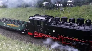 Fichtelbergbahn am 23.06.2023 zufällig auf genommen