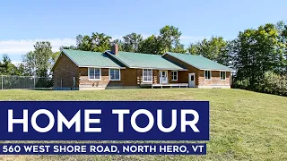 Vermont Home Tour: Log Home On 10 Acres With Lake Access, North Hero, VT | Lake Champlain Islands