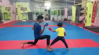 Practicing Karate Samrudh