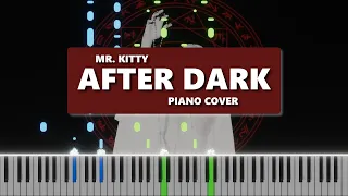 Mr.Kitty - After Dark short piano cover | free midi