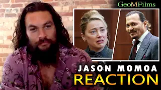 Jason Momoa REACTION Amber Heard Cross Examination in Johnny Depp Trial DUB
