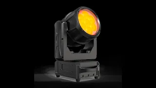 IP65 Rated LED Moving Head Wash Zoom with Rotated Lens | 7×60W with only 13KG