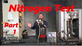 HVAC 153 Nitrogen Pressure test with Analogue gauges