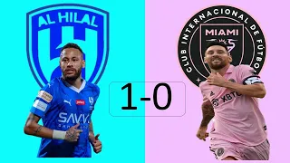 AL HILAL VS INTER MIAMI| Friendly Match | Neymar jr Destroyed Lionel Messi