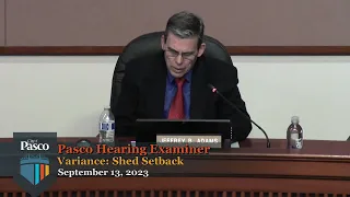 Pasco Hearing Examiner, September 13, 2023