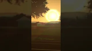 Sun falls on Earth CAUGHT ON CAMERA