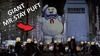 MINECRAFT TIMELAPSE BUILD | Building the STAY PUFT MARSHMALLOW MAN from the GHOSTBUSTERS Movie