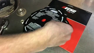 How to replace blade on a Echo trimmer
