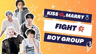 K-Pop Kiss, Marry, or Fight?! 🤭💍💥 | Ultimate Boy Group Edition!