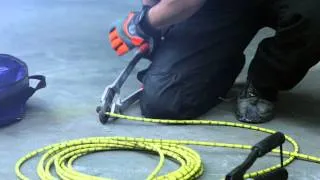 Connection procedure for construction diamond wire by Husqvarna