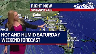 Tampa weather | Hot and humid Saturday with isolated showers