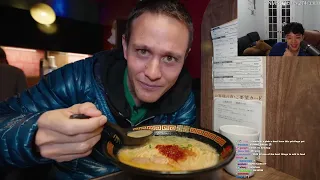 JasonTheWeenie Reacts To Famous Japanese Ramen ICHIRAN ORIGINAL, First Time in Fukuoka (Mark Abroad)