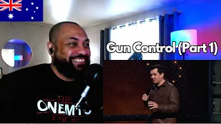 American Reacts | Jim Jefferies -- Gun Control (Part 1) from BARE -- Netflix Special