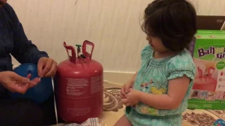 Helium Balloon tank at home | It's Balloon time | Zara ToysReview