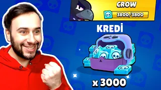 ZENGİN HESABA 3000 KREDİ VE EFSANEVİ CROW GELDİ 😎 - BRAWL STARS