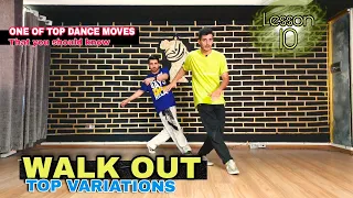 How to WALK OUT + VARIATIONS |POPPING DANCE TUTORIAL  | ALIREZA SONIC | آموزش رقص