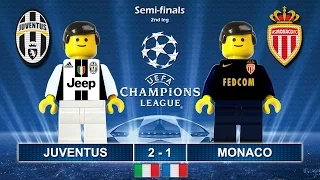 Juventus vs Monaco 2-1 • Semi-finals Champions League 2017 • Highlights Lego Football (09/05/2017)