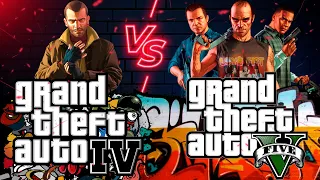 GTA 4 VS GTA 5 (ПО ФАКТАМ)