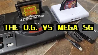 SEGA: Analogue Mega Sg vs SEGA Genesis Model 1  : using $35 Scart to HDMI convertor