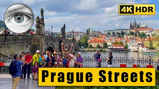 Prague Walking Tour through The Old Town Square to Charles Bridge 🇨🇿 Czech Republic 4K HDR ASMR