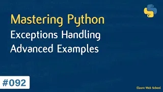 Learn Python in Arabic #092 - Exceptions Handling Advanced Example