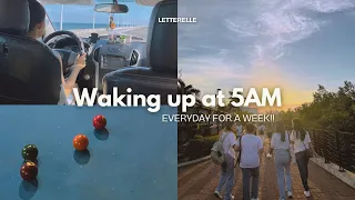 Waking up at 5AM (everyday for a week!!) ⏰