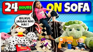 Living on Sofa - 24 Hours Challenge | Living On Sofa for 24 Hours | #samayranarula #24hourchallenge