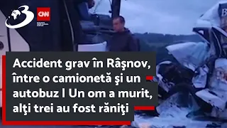 Accident grav în Râşnov, între o camionetă şi un autobuz | Un om a murit, alţi trei au fost răniţi