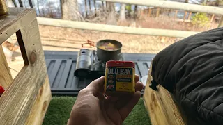 Making an Old Bay Boil Out Of My Truck | Solo Overnight Truck Camping