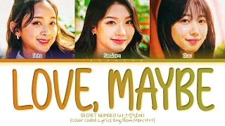 SECRET NUMBER (시크릿넘버) - "Love, Maybe (사랑인가 봐) [ABP OST Pt.5]" (Color Coded Lyrics Eng/Rom/Han/가사)