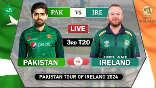 PAKISTAN VS IRELAND 3rd T20 MATCH Live SCORES | PAK vs IRE 3rd t20 LIVE MATCH | PAK BATTING