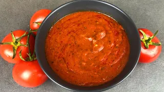 Всего за 5 минут! Томатный соус для пиццы из томатной пасты рецепт в домашних условиях