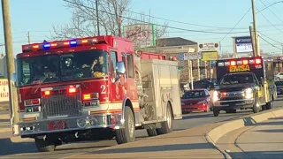 Tulsa Fire Department Engine 21 & EMSA Ambulance 115 Responding