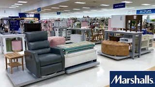 MARSHALLS FURNITURE ARMCHAIRS CHAIRS TABLES HOME DECOR SHOP WITH ME SHOPPING STORE WALK THROUGH