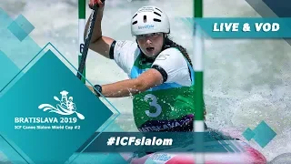 2019 ICF Canoe Slalom World Cup 2 Bratislava Slovakia / Finals – C1m, K1w