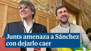 Junts amenaza a Sánchez con dejarlo caer si no hace presidente a Puigdemont tras aprobar la amnistía