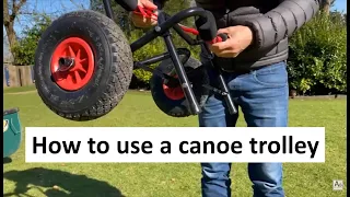 How to use a canoe trolley (or kayak cart dolly)