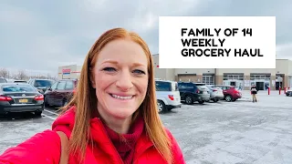 FAMILY OF 14 WEEKLY GROCERY HAUL **COSTCO & WEGMANS**