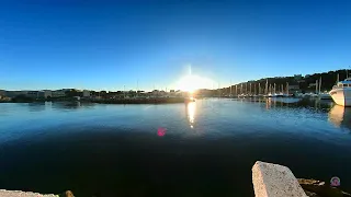 Panorama relaxant sur le port de plaisance de Porto Vecchio en Corse du  Sud