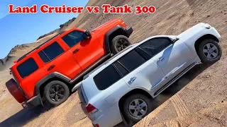 Land Cruiser vs Tank 300 and Jeep Wrangler PK Off-road Amazing | Which car will win